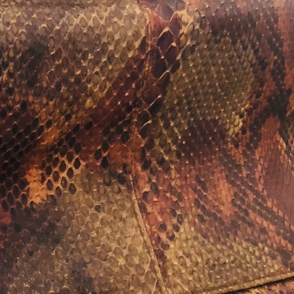 DESIGNER VINTAGE PYTHON PURSE BY VIA SPIGA - Picture 6 of 8